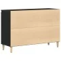 Aparador Negro de Roble 101x35x60 cm en Madera Ingenierizada by , Sideboards - Ref: Foro24-862044, Price: 112,32 €, Discount:...