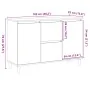 Aparador Negro de Roble 101x35x60 cm en Madera Ingenierizada by , Sideboards - Ref: Foro24-862044, Price: 112,32 €, Discount:...