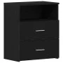 Mesita de Noche Negra de Roble 50x32x60cm de by , Nightstands - Ref: Foro24-862051, Price: 67,52 €, Discount: -5%%