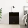 Mesita de Noche Negra de Roble 50x32x60cm de by , Nightstands - Ref: Foro24-862051, Price: 67,52 €, Discount: -5%%