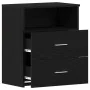 Mesita de Noche Negra de Roble 50x32x60cm de by , Nightstands - Ref: Foro24-862051, Price: 67,52 €, Discount: -5%%