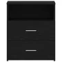 Mesita de Noche Negra de Roble 50x32x60cm de by , Nightstands - Ref: Foro24-862051, Price: 67,52 €, Discount: -5%%