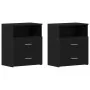 Mesas de Noche 2 pcs Negro Roble 50x32x60cm Madera MDF | Foro24.es | Tu tienda online para hogar, jardín y más Foro24.es