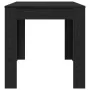 Mesa de Comedor Negra de Roble 140x74,5x76 cm de Madera de Ingeniería de , Mesas de cocina y de comedor - Ref: Foro24-862053,...