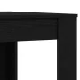 Mesa de Comedor Negra de Roble 140x74,5x76 cm de Madera de Ingeniería de , Mesas de cocina y de comedor - Ref: Foro24-862053,...