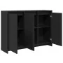 Sideboard Negro Roble 102x33x75 cm Madera Elaborada | Foro24.es | Tu tienda online para hogar, jardín y más Foro24.es