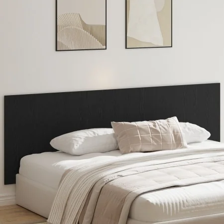 Cabecero de pared de roble negro 240x1.5x80 cm hecho de madera elaborada | Foro24.es | Tu tienda online para hogar, jardín y más Foro24.es
