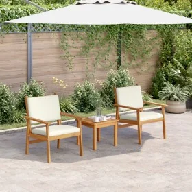 Sillas de jardín 2 pcs con cojines de madera maciza de acacia by , Outdoor sofas - Ref: Foro24-4106576, Price: 166,40 €, Disc...