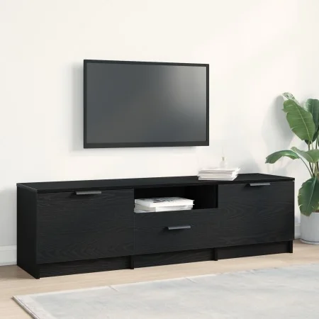 Gabinete para TV - Roble Negro - 140x35x40 cm - Hecho de Madera Ingieniería de , Muebles TV - Ref: Foro24-862088, Precio: 105...