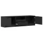 Gabinete para TV - Roble Negro - 140x35x40 cm - Hecho de Madera Ingieniería de , Muebles TV - Ref: Foro24-862088, Precio: 105...