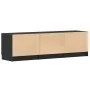 Gabinete para TV - Roble Negro - 140x35x40 cm - Hecho de Madera Ingieniería de , Muebles TV - Ref: Foro24-862088, Precio: 105...