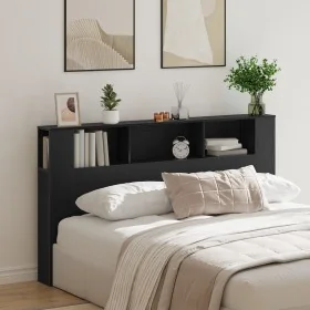 Cabecero de en roble negro - 180x18.5x102.5 cm von , Kopf- und Fußteile - Ref: Foro24-862089, Preis: 96,35 €, Rabatt: -5%%