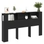 Cabecero de en roble negro - 180x18.5x102.5 cm von , Kopf- und Fußteile - Ref: Foro24-862089, Preis: 96,35 €, Rabatt: -5%%