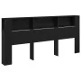 Cabecero Armario Negro Roble 220x18,5x104,5 cm | Foro24.es | Tu tienda online para hogar, jardín y más Foro24.es