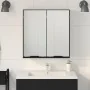Gabinete Espejo de Baño - Roble Negro, 64x20x66.5 cm, Hecho de Madera Elaborada von , Badezimmerwaschtische - Ref: Foro24-862...