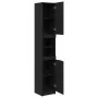 Gabinete de baño de roble negro - 32x34x188.5 cm by , bathroom vanities - Ref: Foro24-862097, Price: 100,97 €, Discount: -5%%