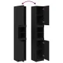 Gabinete de baño de roble negro - 32x34x188.5 cm by , bathroom vanities - Ref: Foro24-862097, Price: 100,97 €, Discount: -5%%