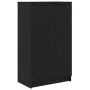 Armario para zapatos en roble negro, 59x35x100 cm, hecho de madera de , Armarios y almacenamiento - Ref: Foro24-862102, Preci...