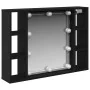 Espejo de LED - Roble Negro - 76x15x55 cm - Hecho de Madera Elaborada | Foro24.es | Tu tienda online para hogar, jardín y más Foro24.es