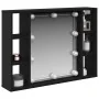 Espejo de LED - Roble Negro - 76x15x55 cm - Hecho de Madera Elaborada | Foro24.es | Tu tienda online para hogar, jardín y más Foro24.es