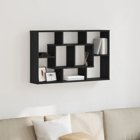 Estante de pared - Roble negro, 85 x 16 x 52.5 cm, Hecho de madera elaborada | Foro24.es | Tu tienda online para hogar, jardín y más Foro24.es