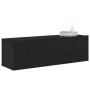 Armarios para TV 2 unidades Negro Roble 100x30x30 cm Madera by , TV Furniture - Ref: Foro24-862106, Price: 94,25 €, Discount:...
