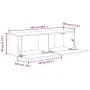 Armarios para TV 2 unidades Negro Roble 100x30x30 cm Madera by , TV Furniture - Ref: Foro24-862106, Price: 94,25 €, Discount:...