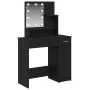 Mesa de Maquillaje LED en Roble Negro - 86.5 x 35 x 136 cm by , Tables - Ref: Foro24-862108, Price: 112,06 €, Discount: -5%%