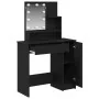 Mesa de Maquillaje LED en Roble Negro - 86.5 x 35 x 136 cm by , Tables - Ref: Foro24-862108, Price: 112,06 €, Discount: -5%%