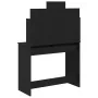 Mesa de tocador con luces LED Negro Roble 96x40x142 cm de , Tocadores para dormitorios - Ref: Foro24-862109, Precio: 136,97 €...