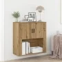 Gabinete de Pared Roble Artesanal 80x33x80 cm Madera de Ingeniería | Foro24.es | Tu tienda online para hogar, jardín y más Foro24.es