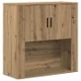 Gabinete de Pared Roble Artesanal 80x33x80 cm Madera de Ingeniería | Foro24.es | Tu tienda online para hogar, jardín y más Foro24.es