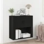 Armario de Pared Roble Negro 80x33x80 cm | Foro24.es | Tu tienda online para hogar, jardín y más Foro24.es