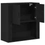 Armario de Pared Roble Negro 80x33x80 cm | Foro24.es | Tu tienda online para hogar, jardín y más Foro24.es