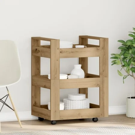 Carro de cocina Roble Artisan 60x45x80 cm Madera de ingeniería von , Küchen- und Speisewagen - Ref: Foro24-862118, Preis: 72,...