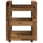 Carro de cocina de madera antigua 60x45x80 cm de madera ingeniería | Foro24.es | Tu tienda online para hogar, jardín y más Foro24.es