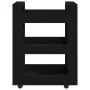 Carro de Cocina Roble Negro 60x45x80 cm Madera Engineered | Foro24.es | Tu tienda online para hogar, jardín y más Foro24.es
