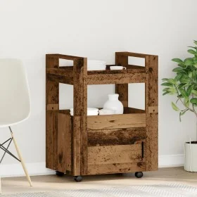 Carro de Cocina de Madera Vieja 60x45x80 cm de