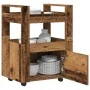 Carro de Cocina de Madera Vieja 60x45x80 cm de Madera Elaborada | Foro24.es | Tu tienda online para hogar, jardín y más Foro24.es