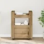 Carro de Cocina Roble Artisan 60x45x80 cm Madera Elaborada by , Kitchen and dining carts - Ref: Foro24-862121, Price: 83,73 €...