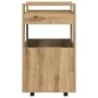Carro de Cocina Roble Artisan 60x45x80 cm Madera Elaborada by , Kitchen and dining carts - Ref: Foro24-862121, Price: 83,73 €...