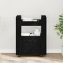 Carro de Cocina Roble Negro 60x45x80 cm Madera elaborada | Foro24.es | Tu tienda online para hogar, jardín y más Foro24.es