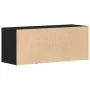 Cabinet de TV Negro Roble 100x35x40 cm Madera Fabricada | Foro24.es | Tu tienda online para hogar, jardín y más Foro24.es