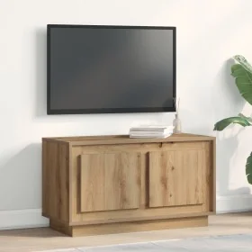 mueble para TV de Roble Artesanal 80x35x45 cm de
