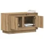 mueble para TV de Roble Artesanal 80x35x45 cm de Madera Elaborada | Foro24.es | Tu tienda online para hogar, jardín y más Foro24.es