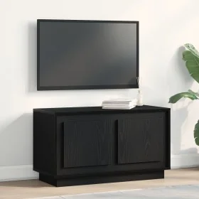Mueble para TV Negro Roble 80x35x45 cm Madera de