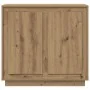 Aparador Artesano Roble 80x34x75 cm Madera Ingenierizada | Foro24.es | Tu tienda online para hogar, jardín y más Foro24.es