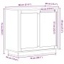 Aparador Artesano Roble 80x34x75 cm Madera Ingenierizada | Foro24.es | Tu tienda online para hogar, jardín y más Foro24.es