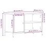Cabinet de TV Madera Vieja 80x40x50 cm Madera Ingenierizada y Acero | Foro24.es | Tu tienda online para hogar, jardín y más Foro24.es