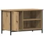 Cabinet de TV de roble artesanal 80x40x50 cm de madera procesada y acero by , TV Furniture - Ref: Foro24-862143, Price: 67,35...